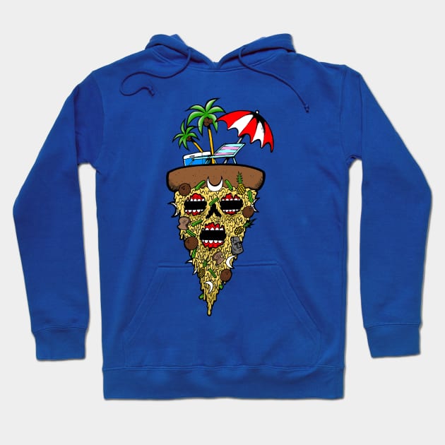 HAWAIIAN Collectible Poison Pizza Hoodie by POISON PIZZA SB